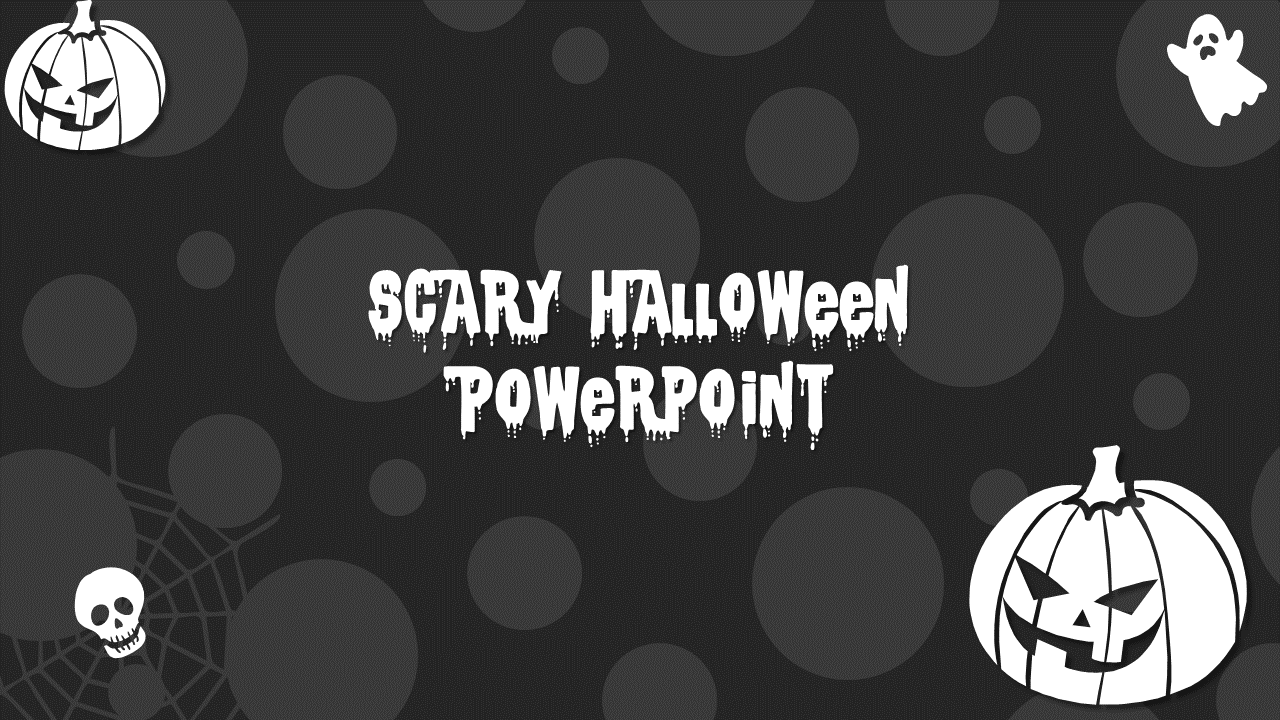 Scary Halloween PowerPoint Template And Google Slides